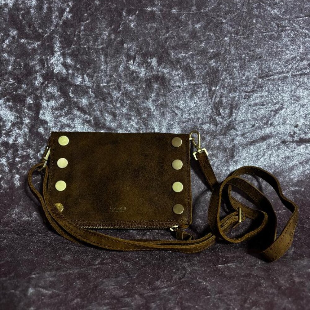 Hammitt Stadium Mini Crossbody Brown Suede